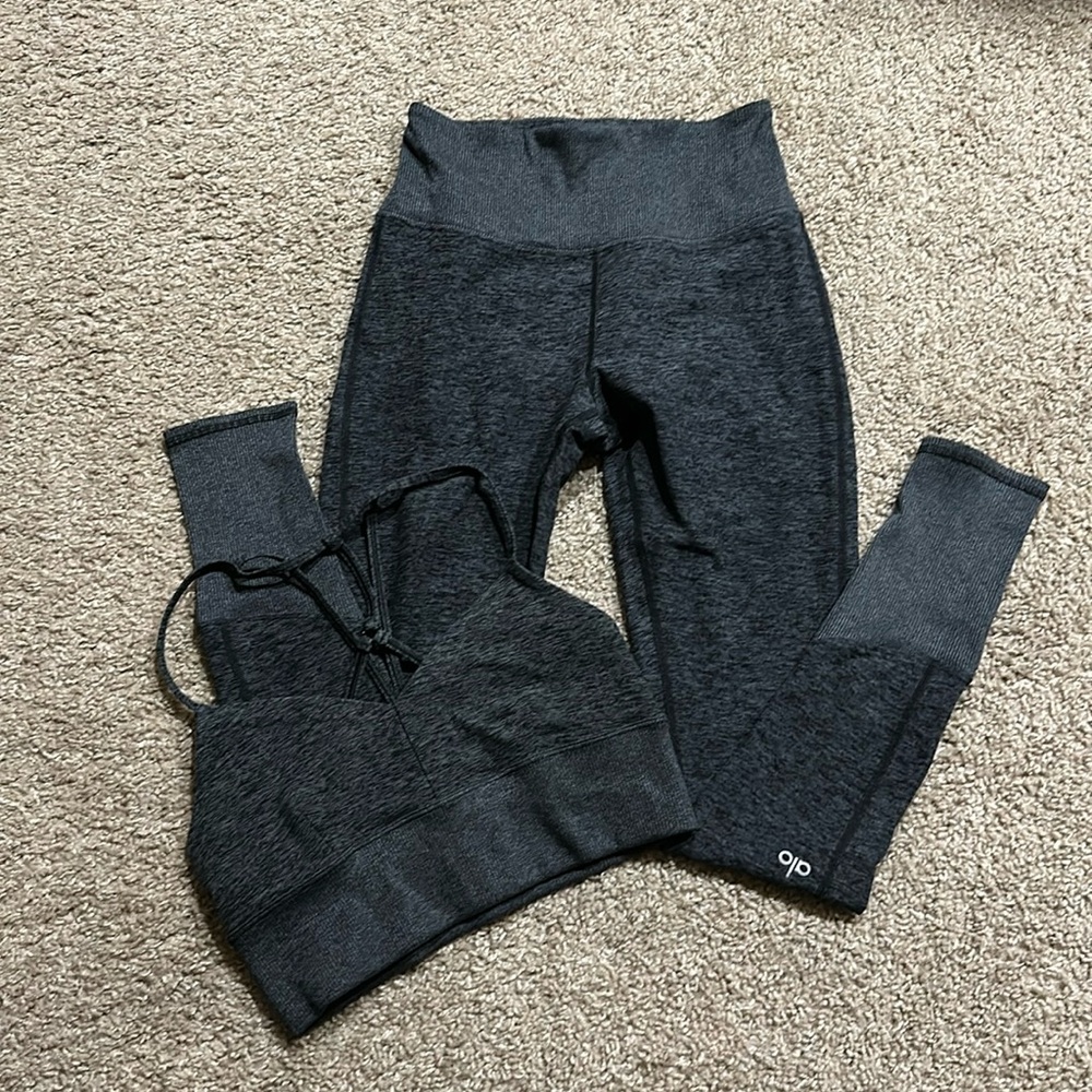 Alo Legging and Sports Bra set size Small